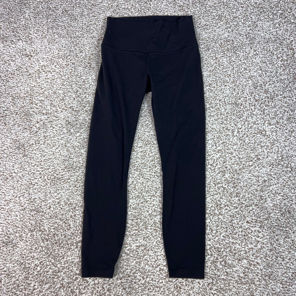 Lululemon Leggings Women 6 Black Yoga Pants Wunder Under Hi Rise 7/8 Tight Yoga